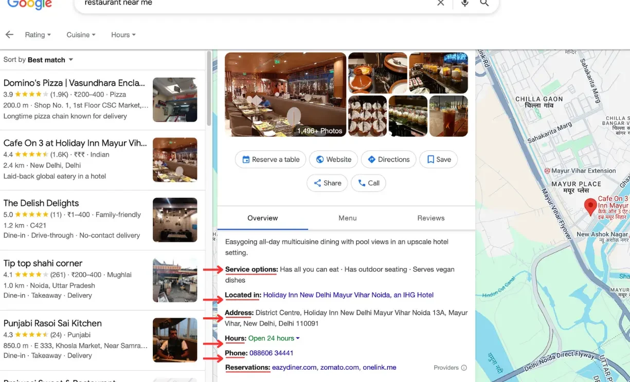 GBP business details