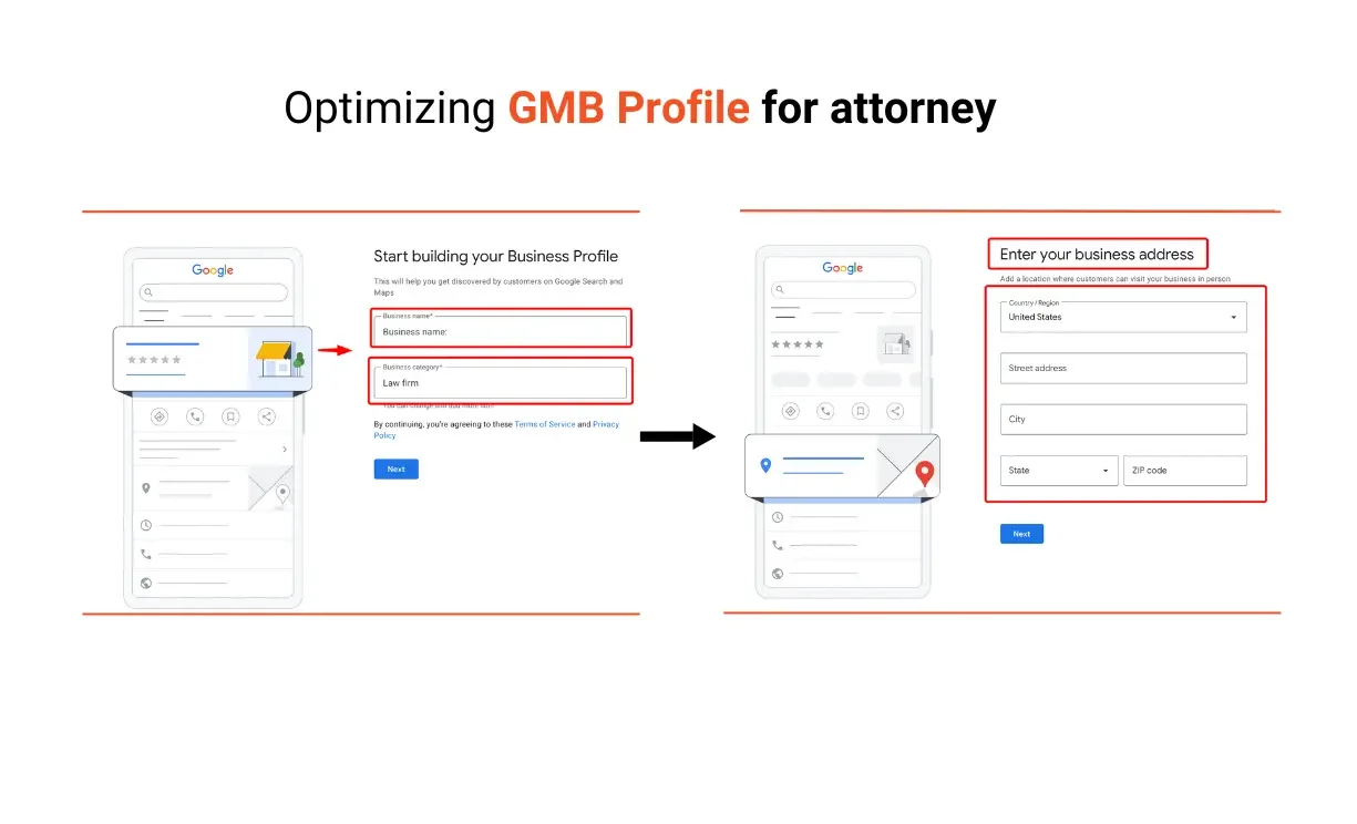 GMB optimization for Lawyers Optimising Google My Business profile for Local lawyers seo